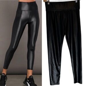 Carbon38 Takara Shine Leggings 7/8 Length Black Shimmer size Medium